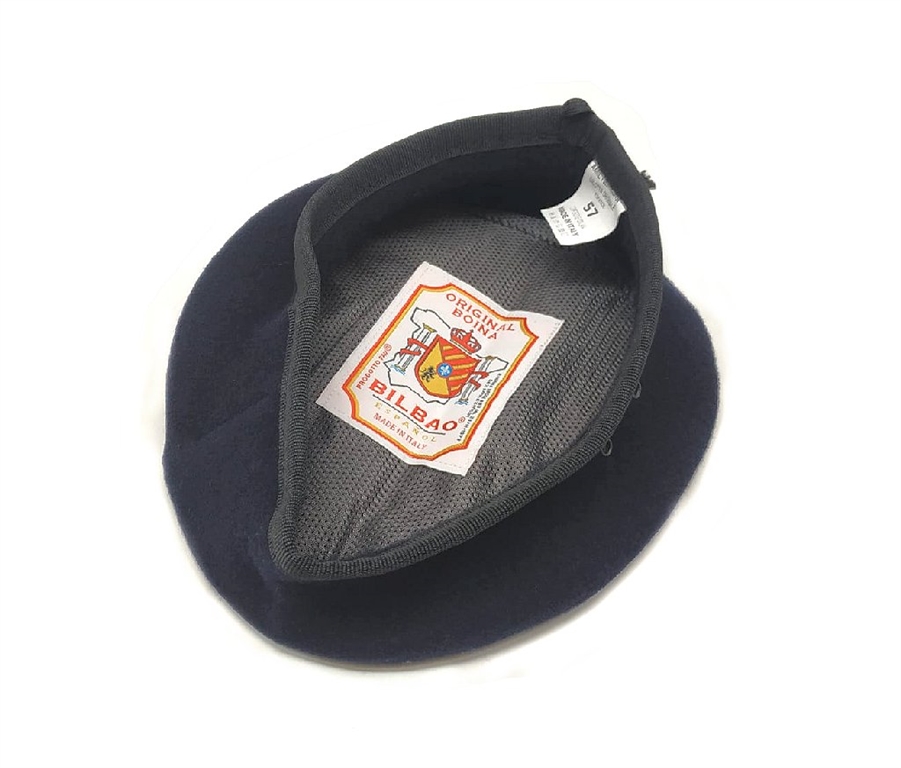 Basco blu notte Polizia Municipale in panno modello Boina spagnolo