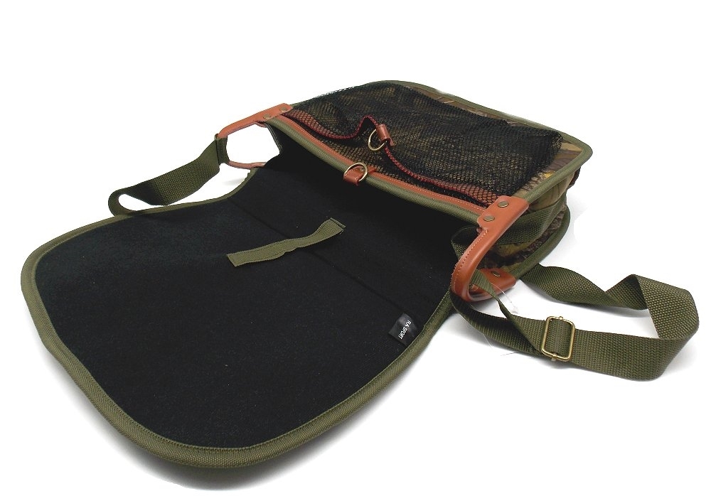 Carniere borsa in nylon con rete colore camo Rasport      