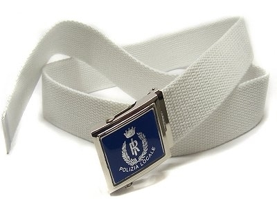 cotton tape belt 2V90 4 cm buckle Local Police