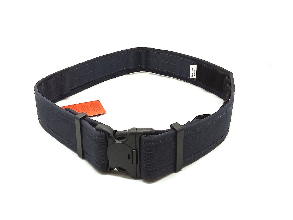 Cinturone Polizia Locale in cordura blu con sottocintura velcro  