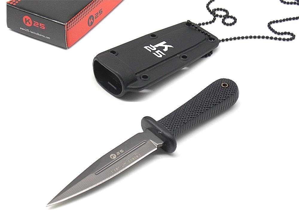 Coltello K25 da caccia con fodero rigido a collana 