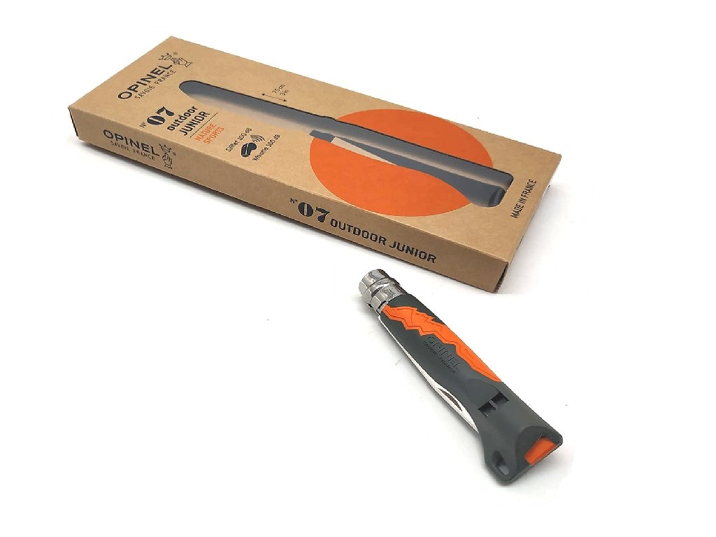 Coltello Opinel outdoor scout junior numero 7 manico grigio