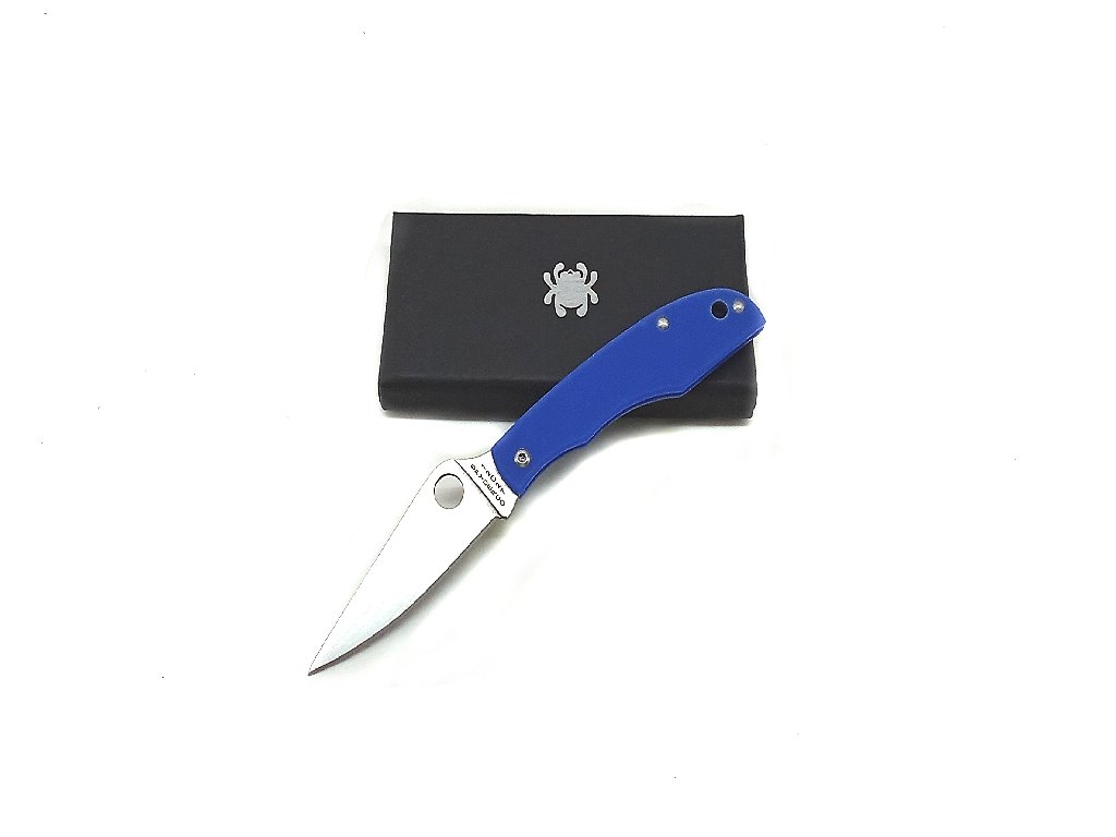 Coltello Spyderco  Grassshopper blue G10