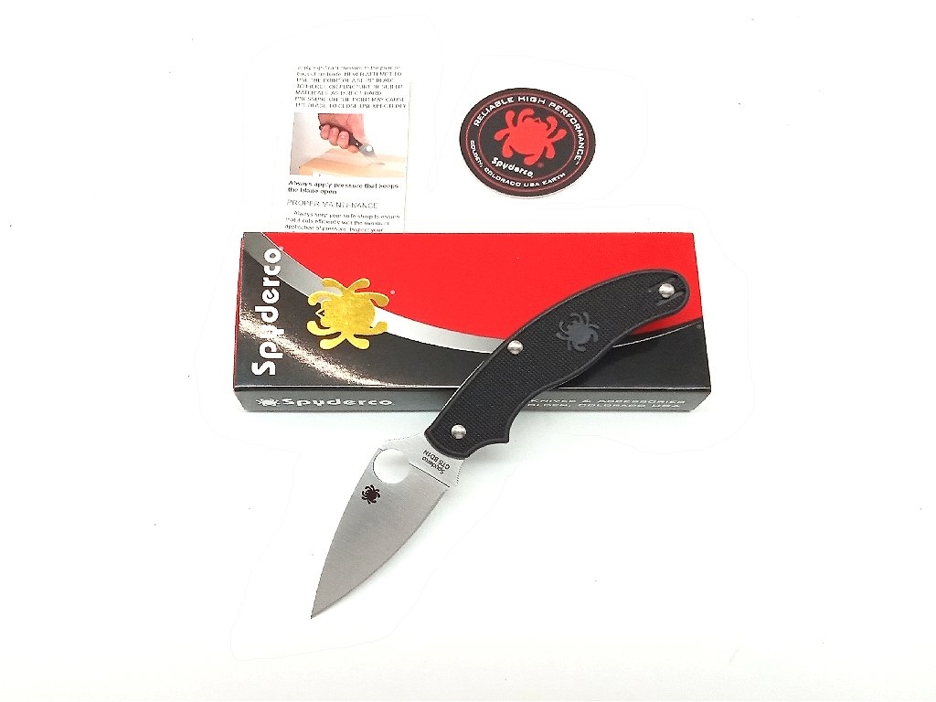 Coltello Spyderco Uk Penknife  black