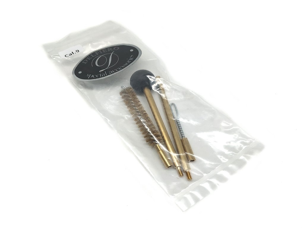 Complete cleaning set for 9mm pistol in a pouch