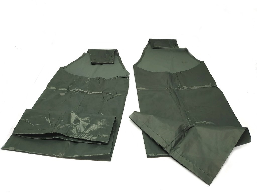 Cosciali gambali a gambe separate in nylon impermeabile con chiusura a velcro