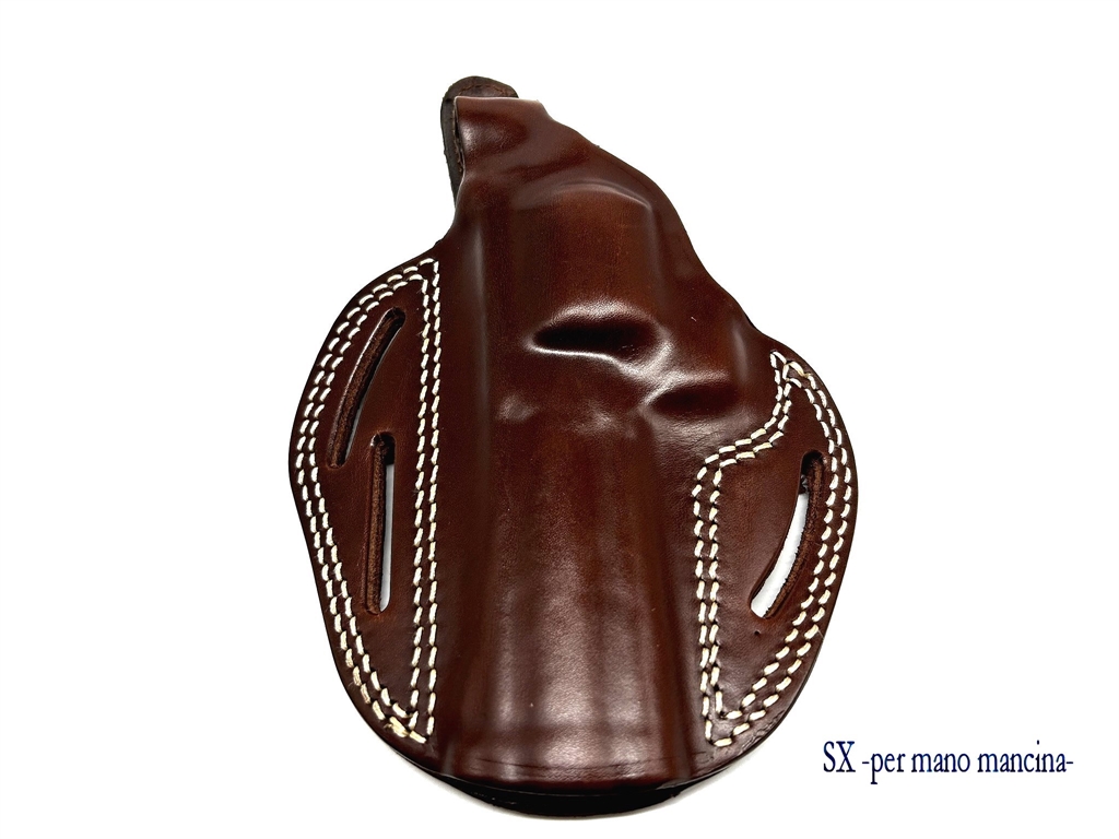 Fondina Vega cuoio H123 revolver 4 pollici castello L serie H1