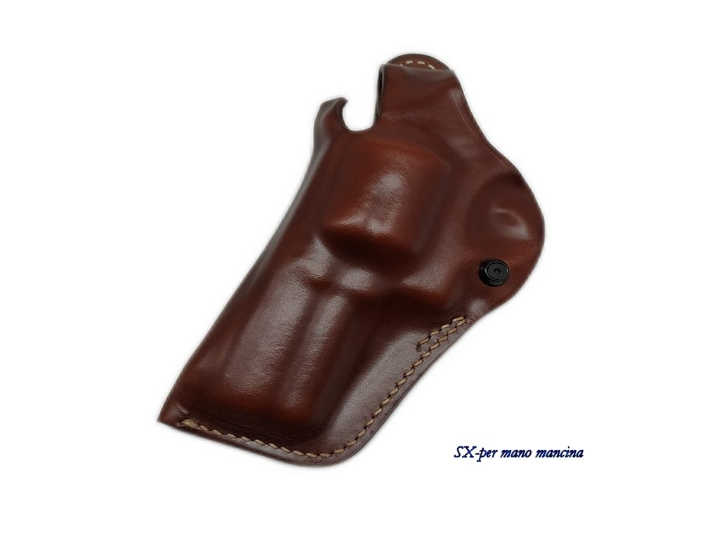 Fondina Vega in cuoio T168 per revolver SW 2,5 3 pollici castello N  44 magnum 