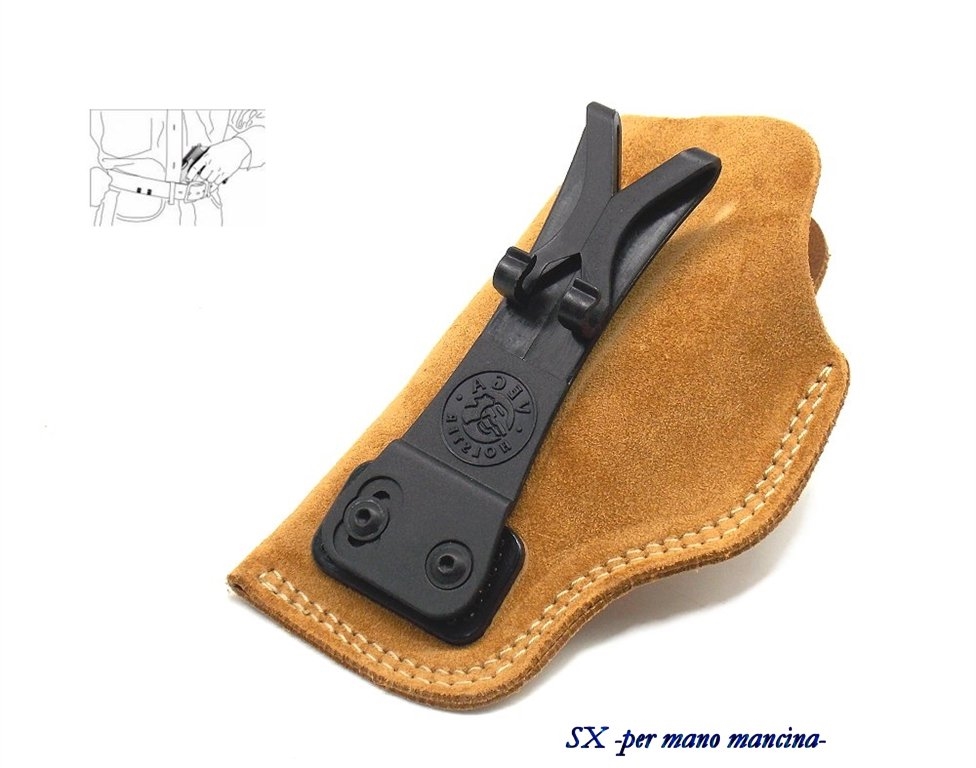 Fondina Vega in cuoio sottocamicia IU343 glock 42  