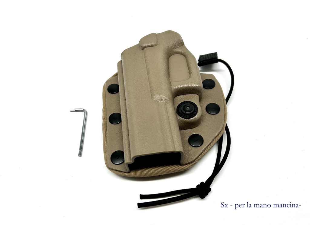 Fondina Vega polimero VKK804 per Glock 17 22 26 31 37 serie VKK8
