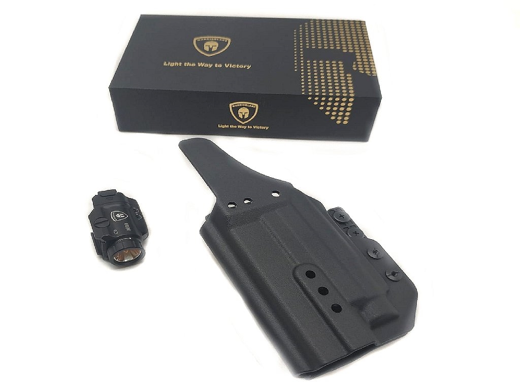 Fondina Warriorland con Laser e torcia MB3 per pistola Glock 17 - 19