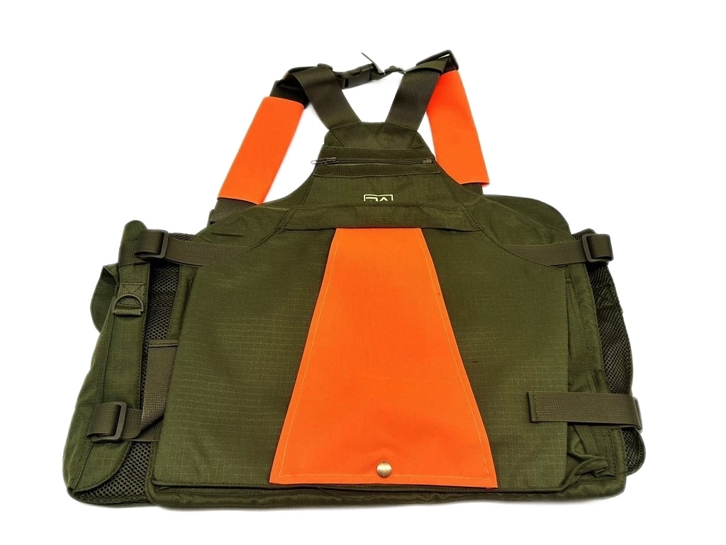 Gilet trisacca Nylon Verde da caccia Rasport