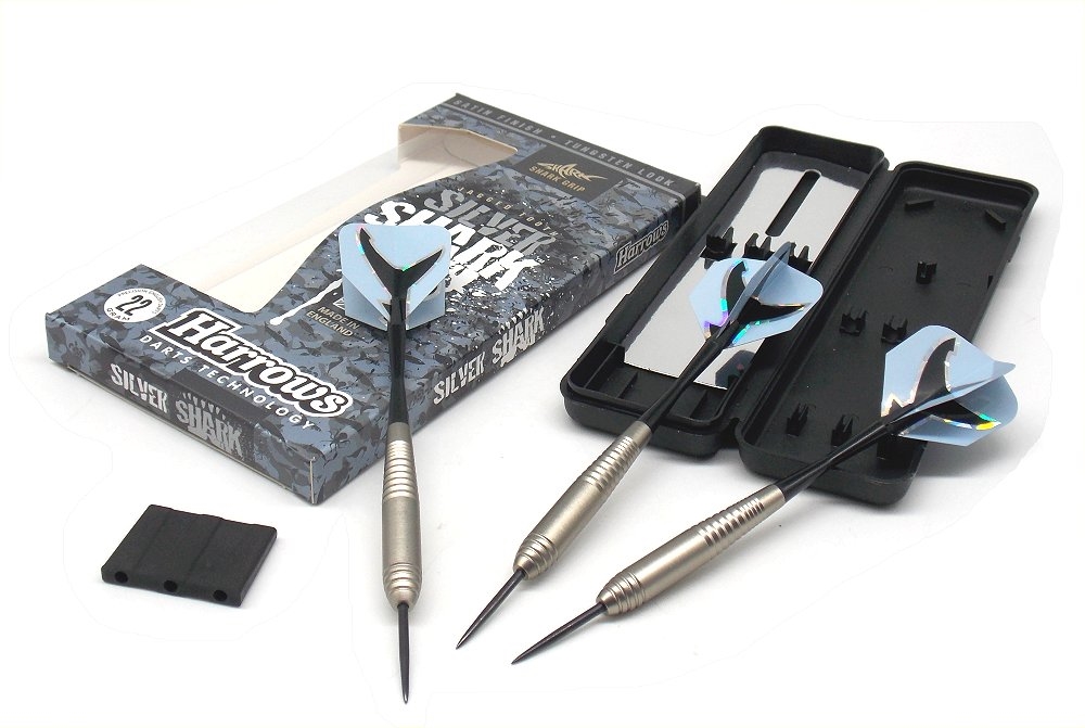 Harrows Silver Shark Darts With 22 Gram Metal Tips Delfiero S.r.l.
