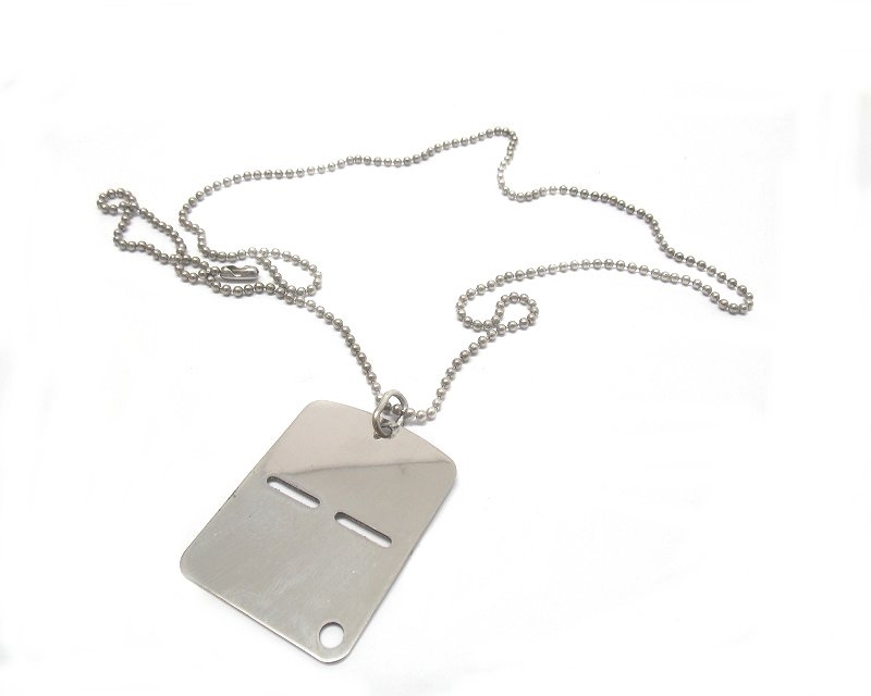 Italian Tag With Chain Military Tag Delfiero S.r.l.