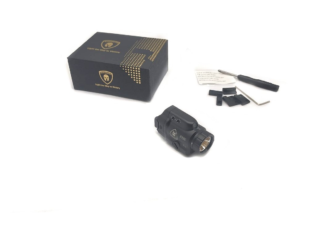 Laser verde e Torcia 500 lumens MB3 Warriorland con attacchi per base weaver