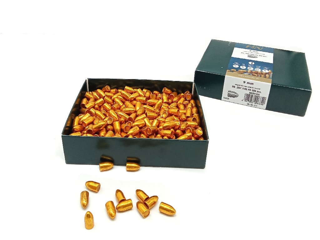 Palla HN ramata ogivale calibro 9mm 145 grani