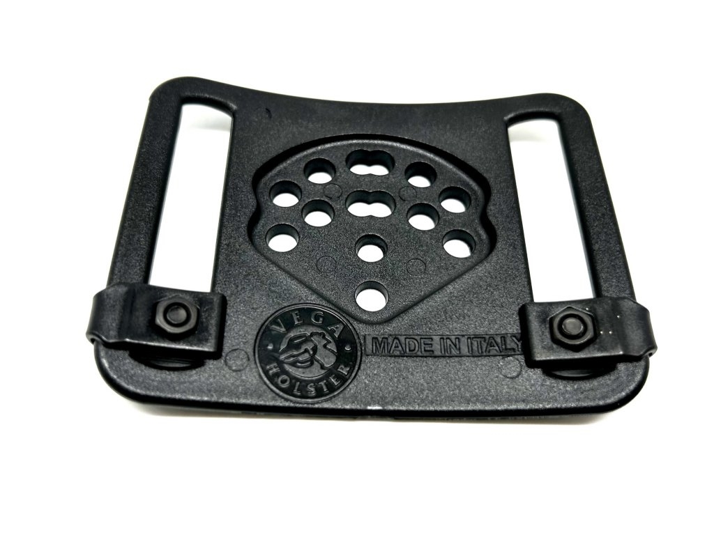 Vega Holster injection molded special polymer belt loop to wear the firearm near the body 8K26