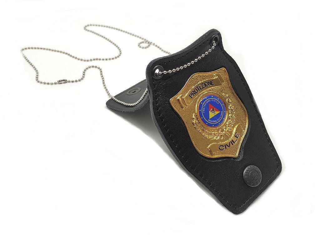 Plaque holder for neck with civil protection Sicilian region 1WB115RS