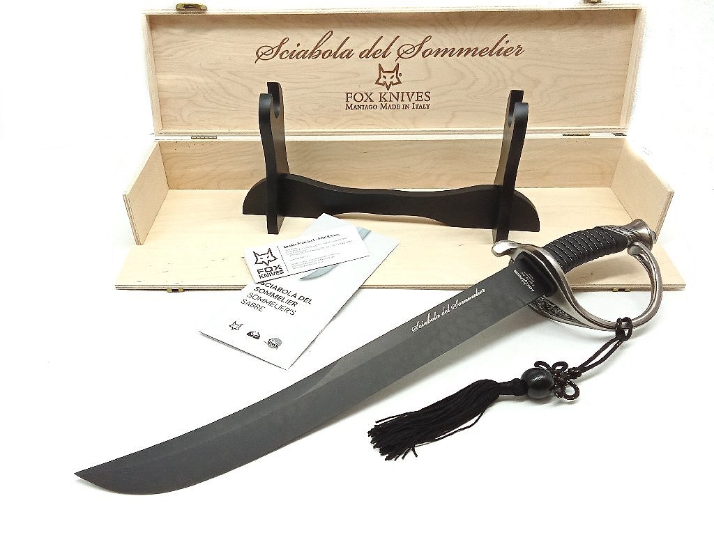 Sciabola del Sommelier Fox Knives  con lama nera
