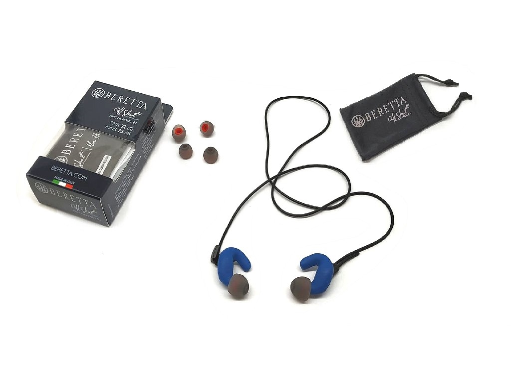 Tappi auricolari ergonomici Beretta  Block E2 Blu  32db