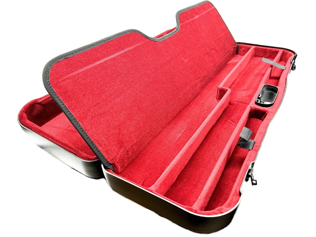 Valigetta in abs per fucile e canna di ricambio con divisori